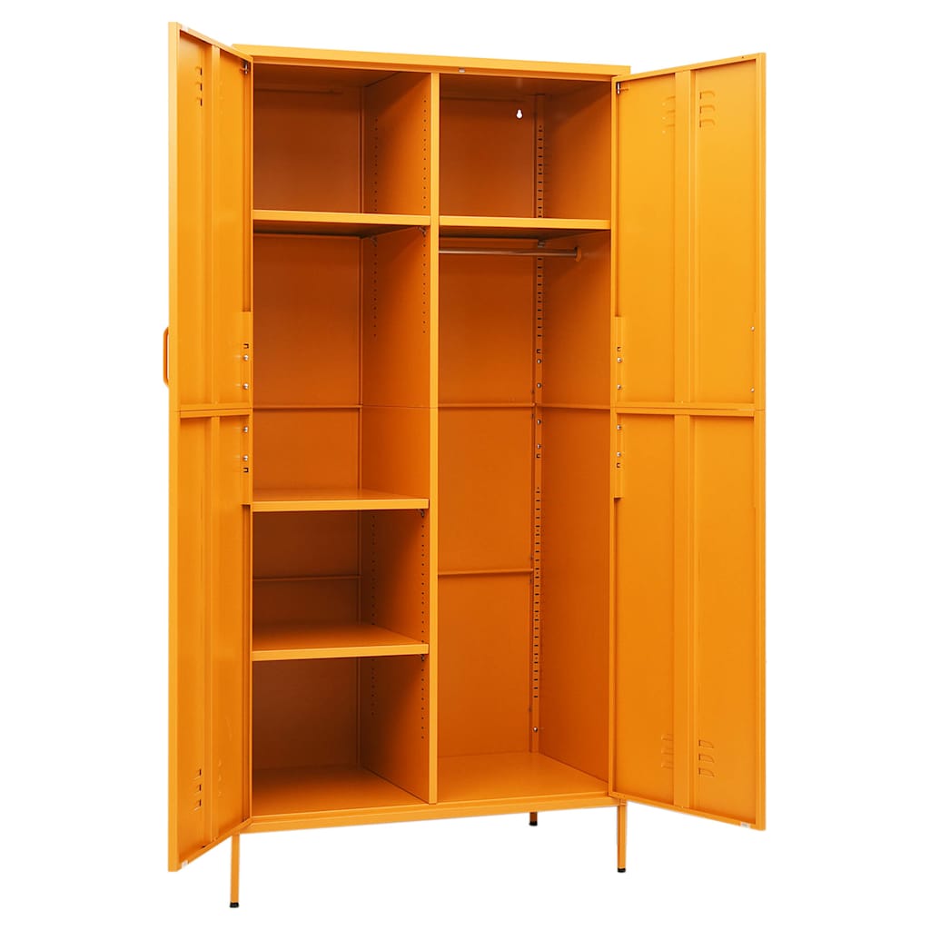 Kleiderschrank Olivgrün 90x50x180 cm Stahl
