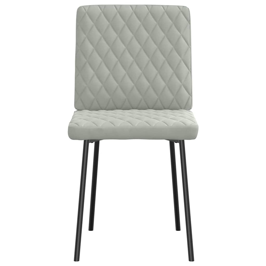 Esszimmerstühle 4 Stk. Creme Samt