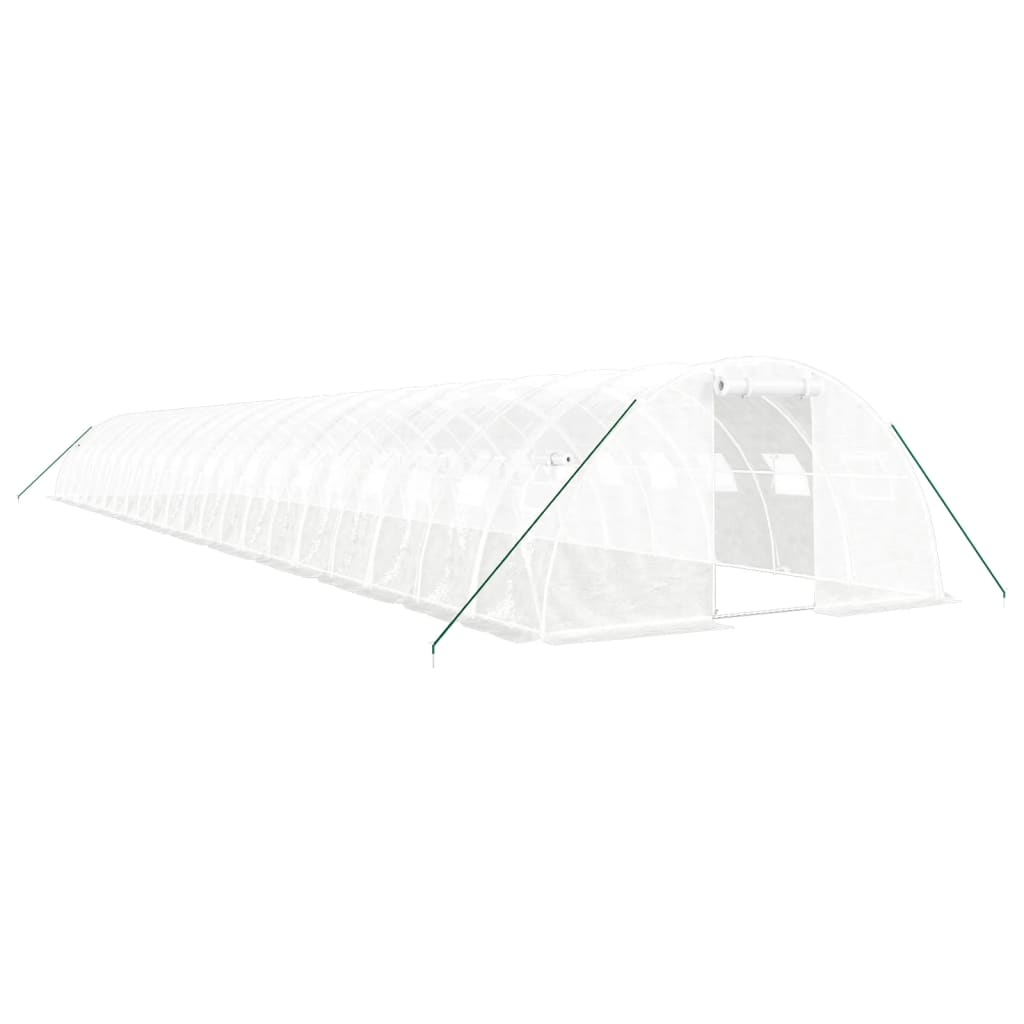 Gewächshaus mit Stahlrahmen Grün 8 m² 4x2x2 m