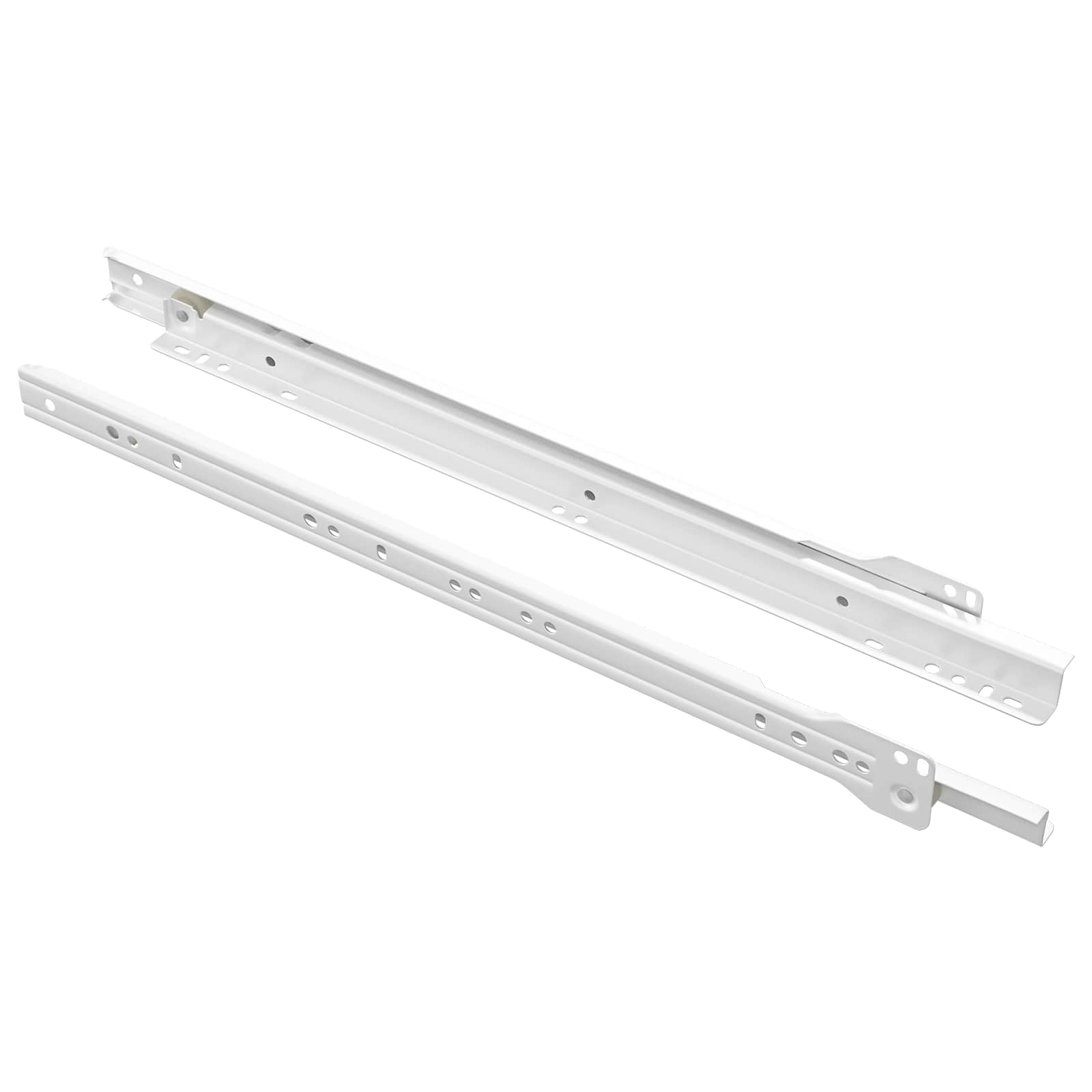 Schubladenschiene 2 pcs Weiß 250 mm Stahl