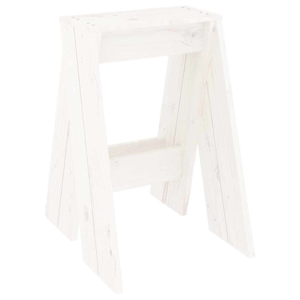Hocker 2 Stk. 40x40x45 cm Massivholz Kiefer