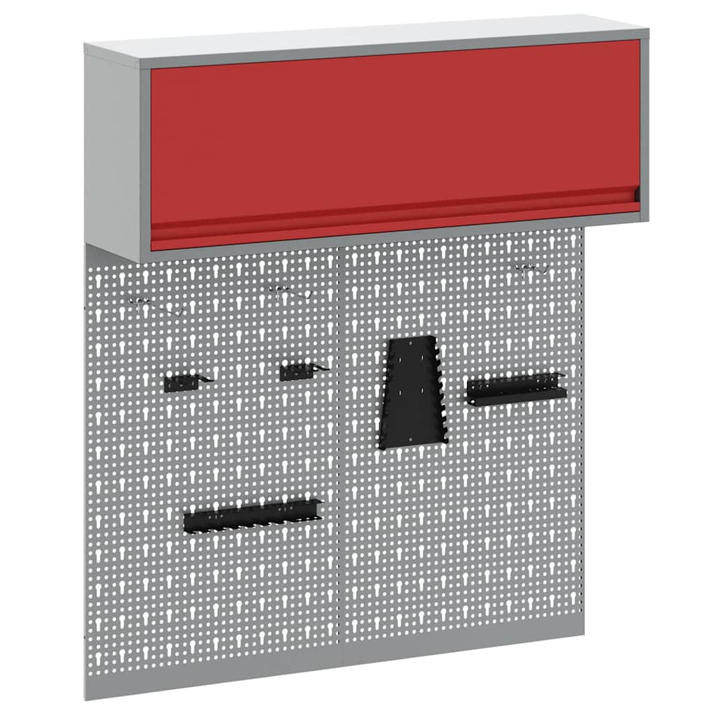 Werkzeugschrank-Set 3 pcs Schwarz Pulverbeschichteter Stahl