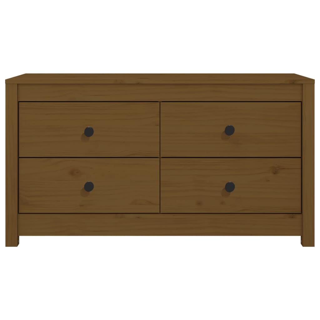 Beistellschrank 100x40x72 cm Massivholz Kiefer