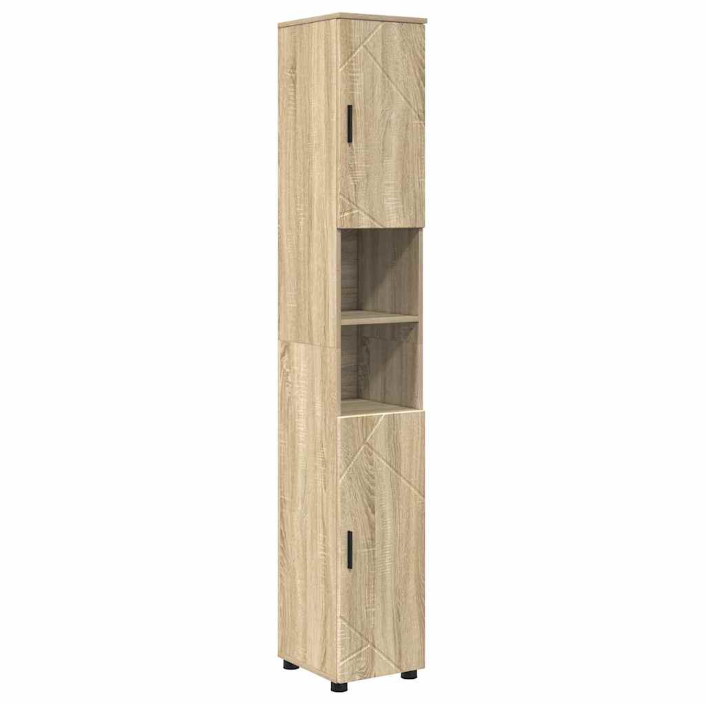 Badezimmermöbel-Set mit Tür 5 pcs Weiß Holzwerkstoff & Metall