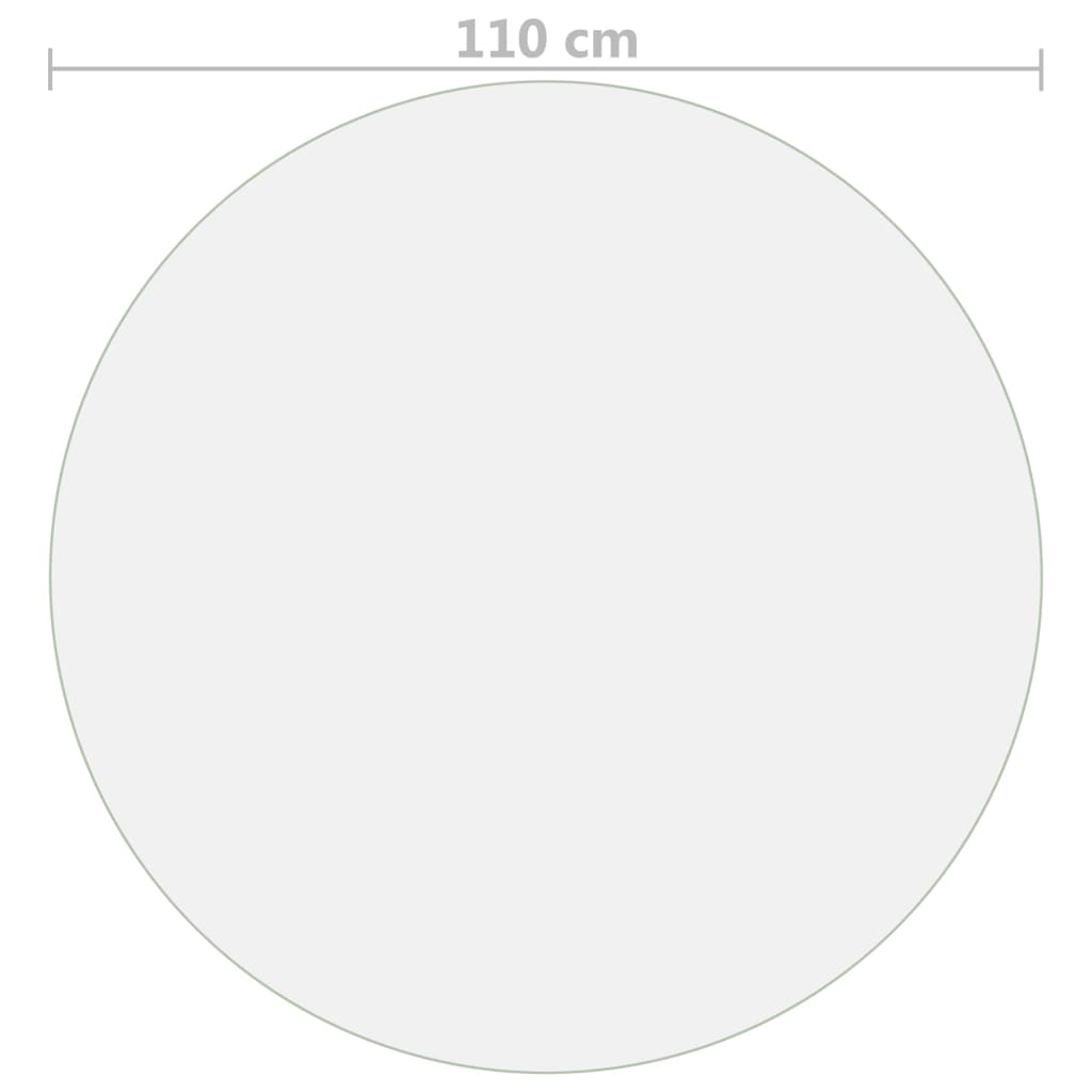 Tischfolie Transparent Ø 60 cm 1,6 mm PVC