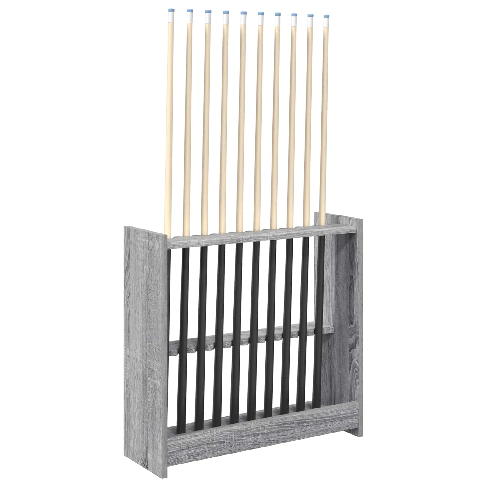 Billardqueue-Ständer Holzwerkstoff 60 x 20 x 57 cm Weiß