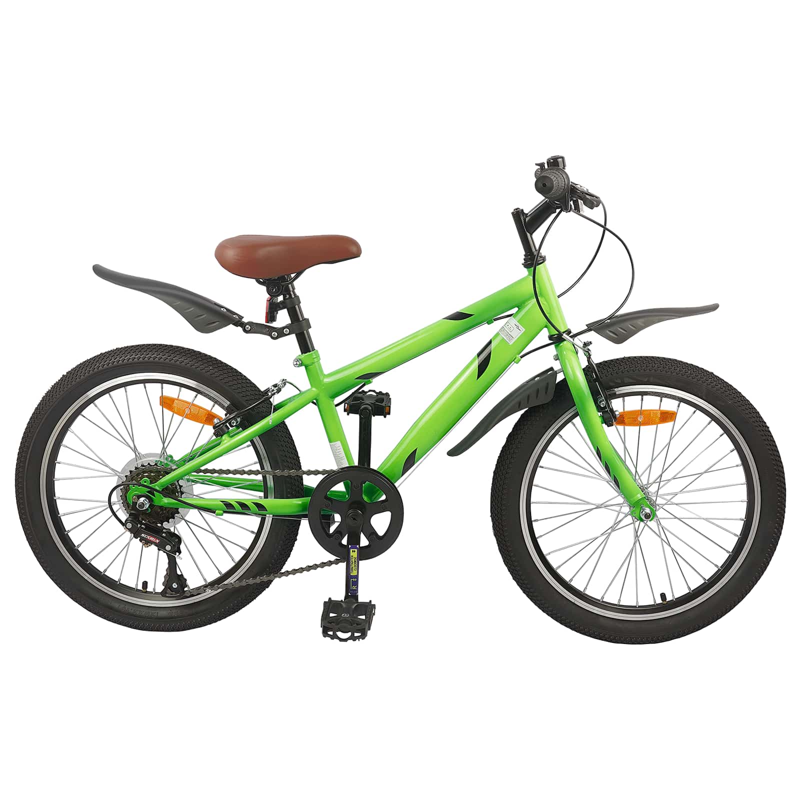 Kinderfahrrad 20 Zoll 6-Speed für 6-11 Jahre alt Schwarz