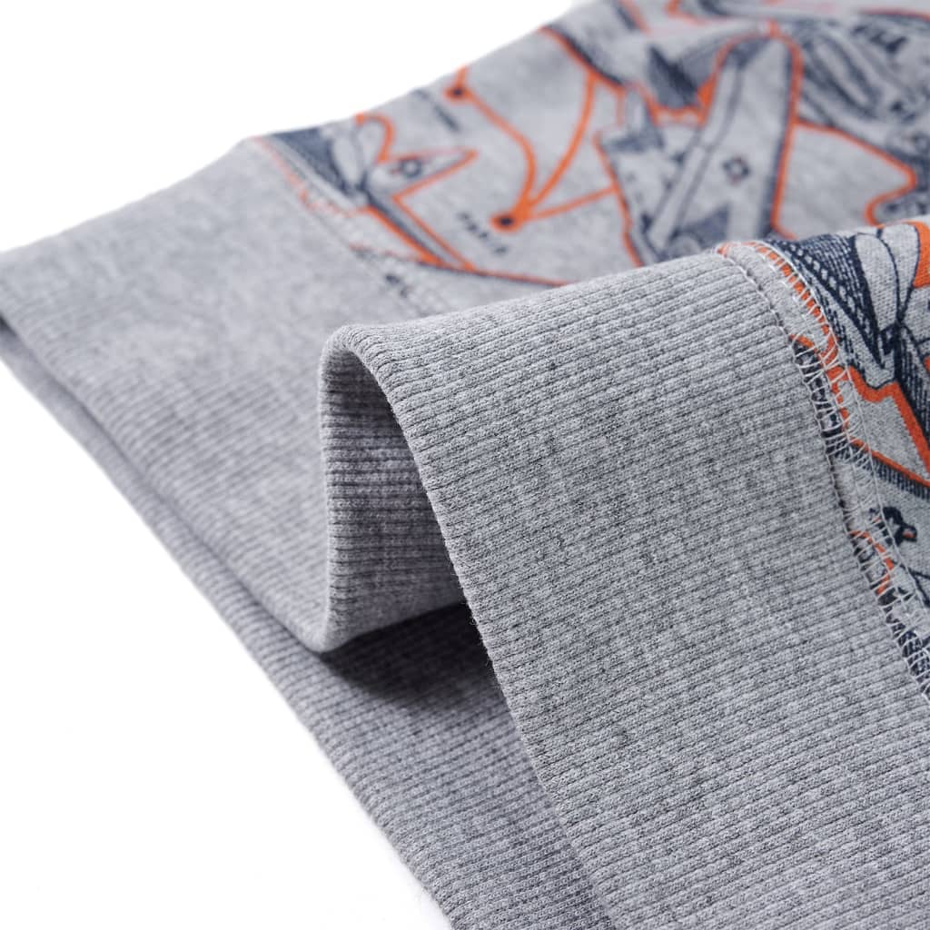 Kinder-Sweatshirt Grau Melange 128