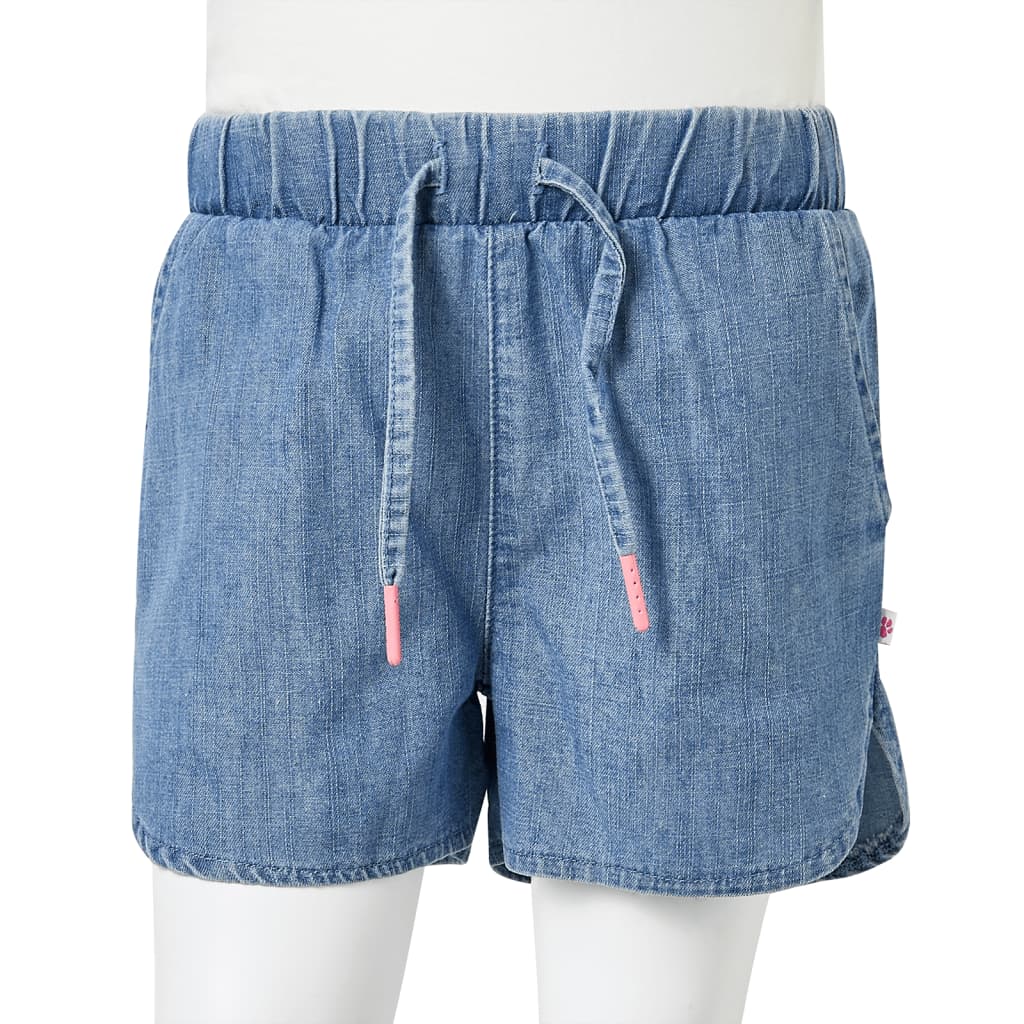 Kindershorts Helles Jeansblau 140