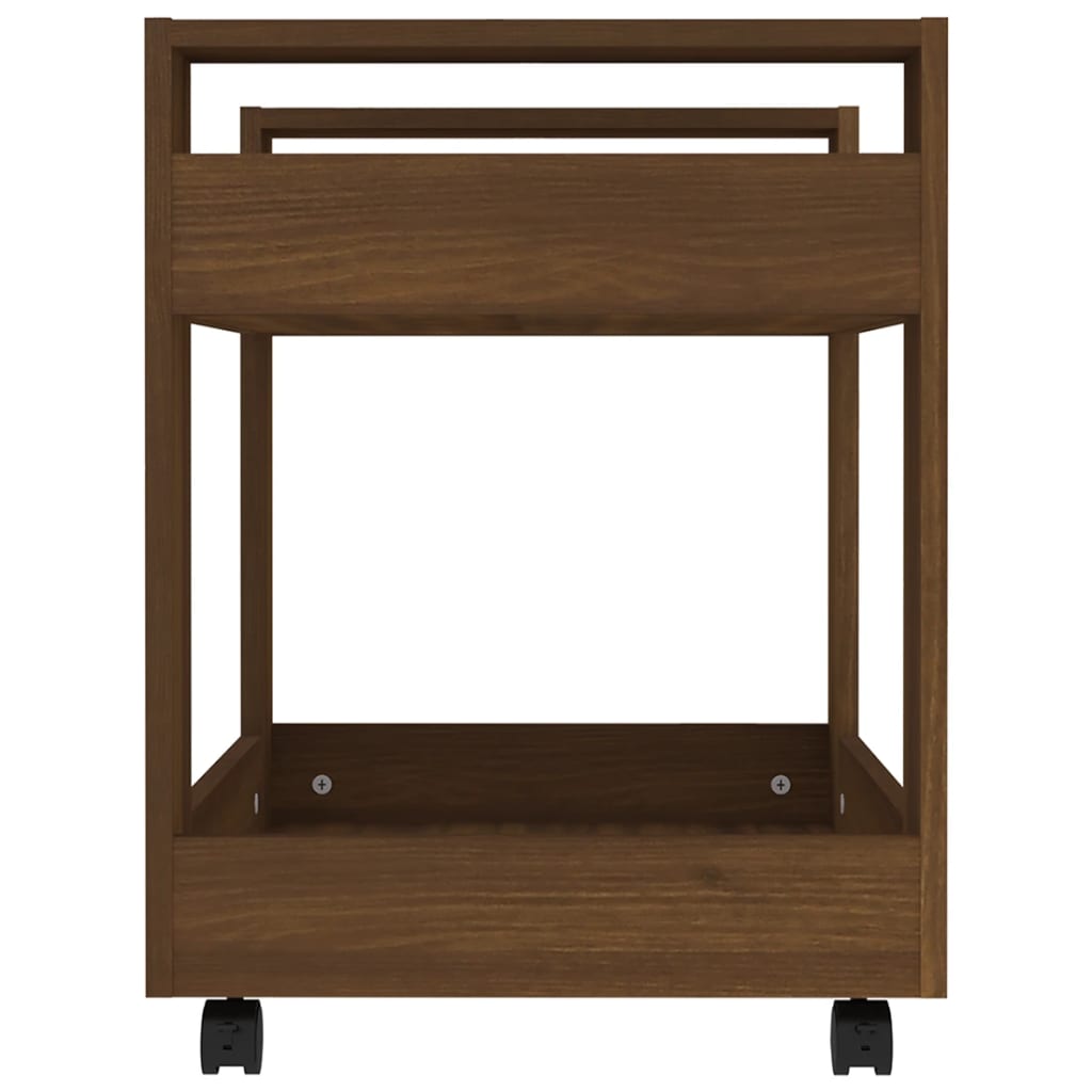 Bürowagen Weiß 60x45x60 cm Holzwerkstoff