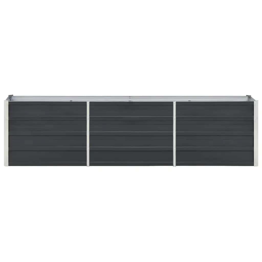 Hochbeet Anthrazit 160 x 80 x 77 cm Verzinkter Stahl