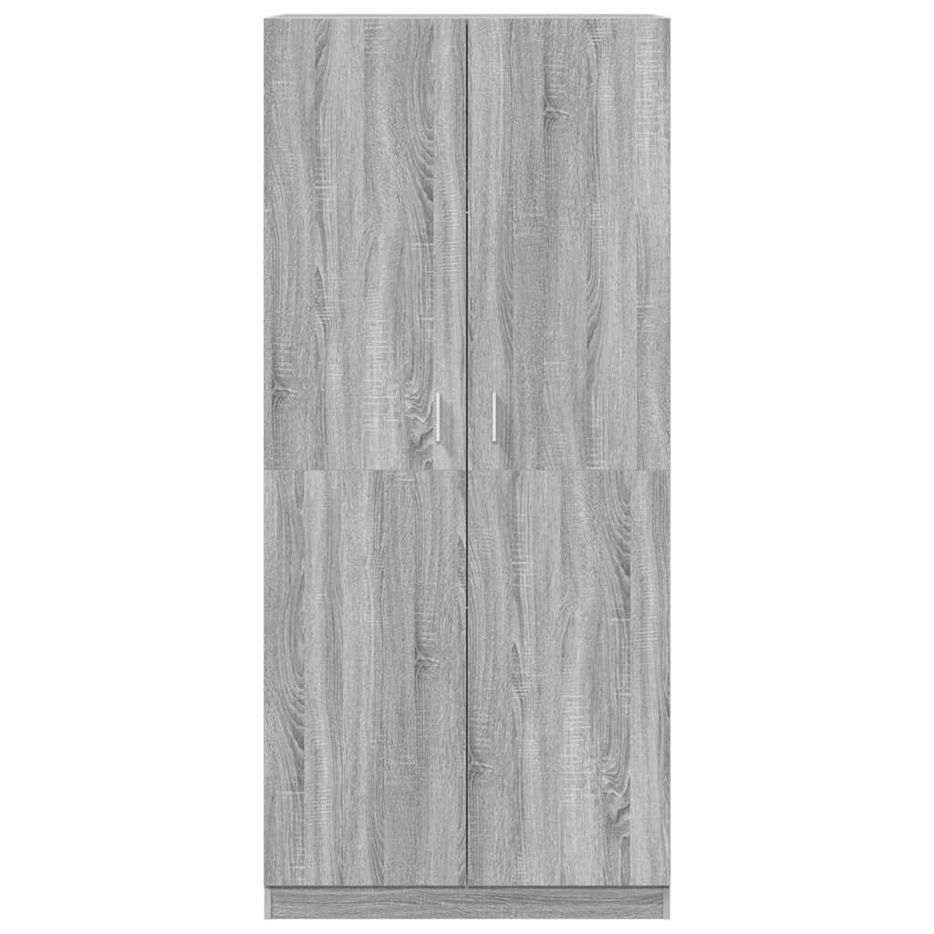 Kleiderschrank Weiß 90x52x200 cm Holzwerkstoff