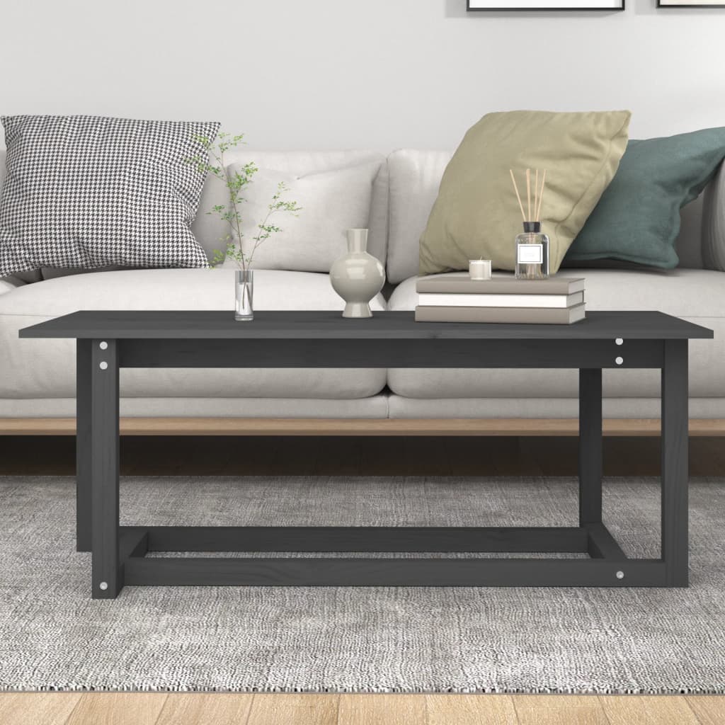 Couchtisch 110x55x45 cm Massivholz Kiefer