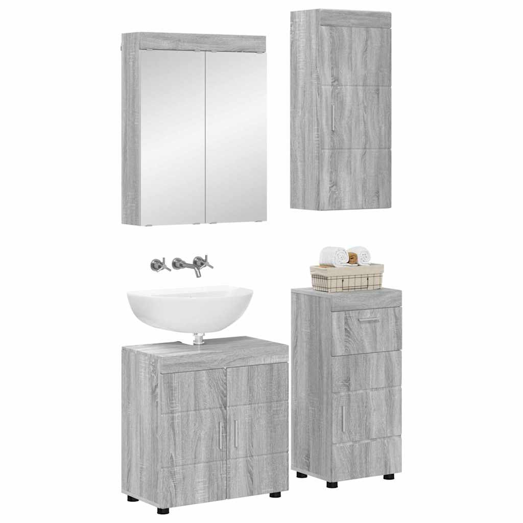 Badezimmermöbel-Set TULUM 2 pcs Weiß 60 x 34 x 63 cm