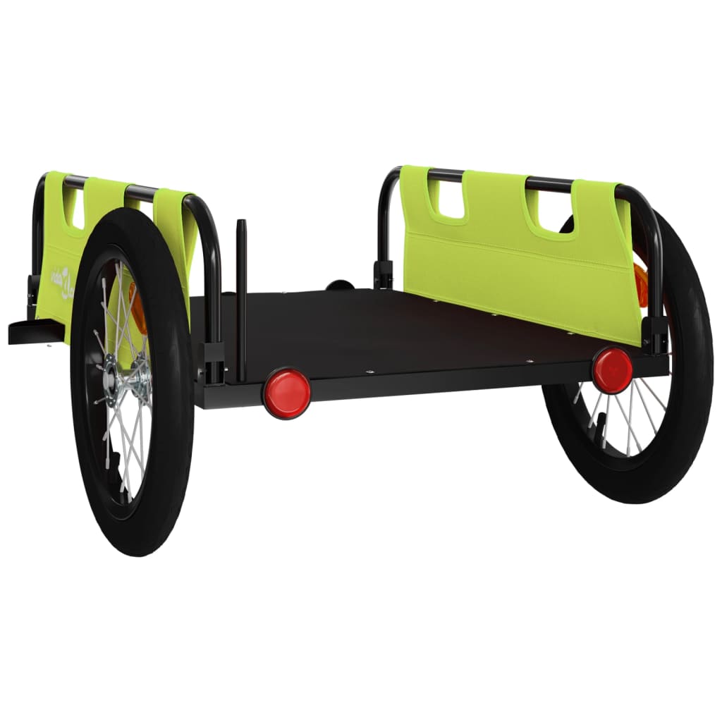 Fahrradanhänger Orange Oxford-Gewebe und Eisen