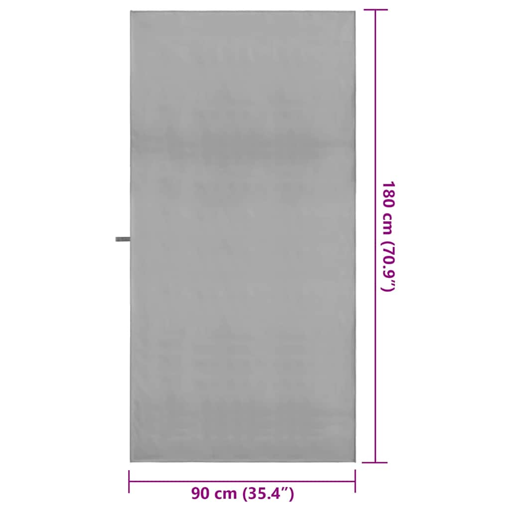 Sporthandtücher 2 pcs Schwarz 50 x 30 cm Polyester und Polyamid
