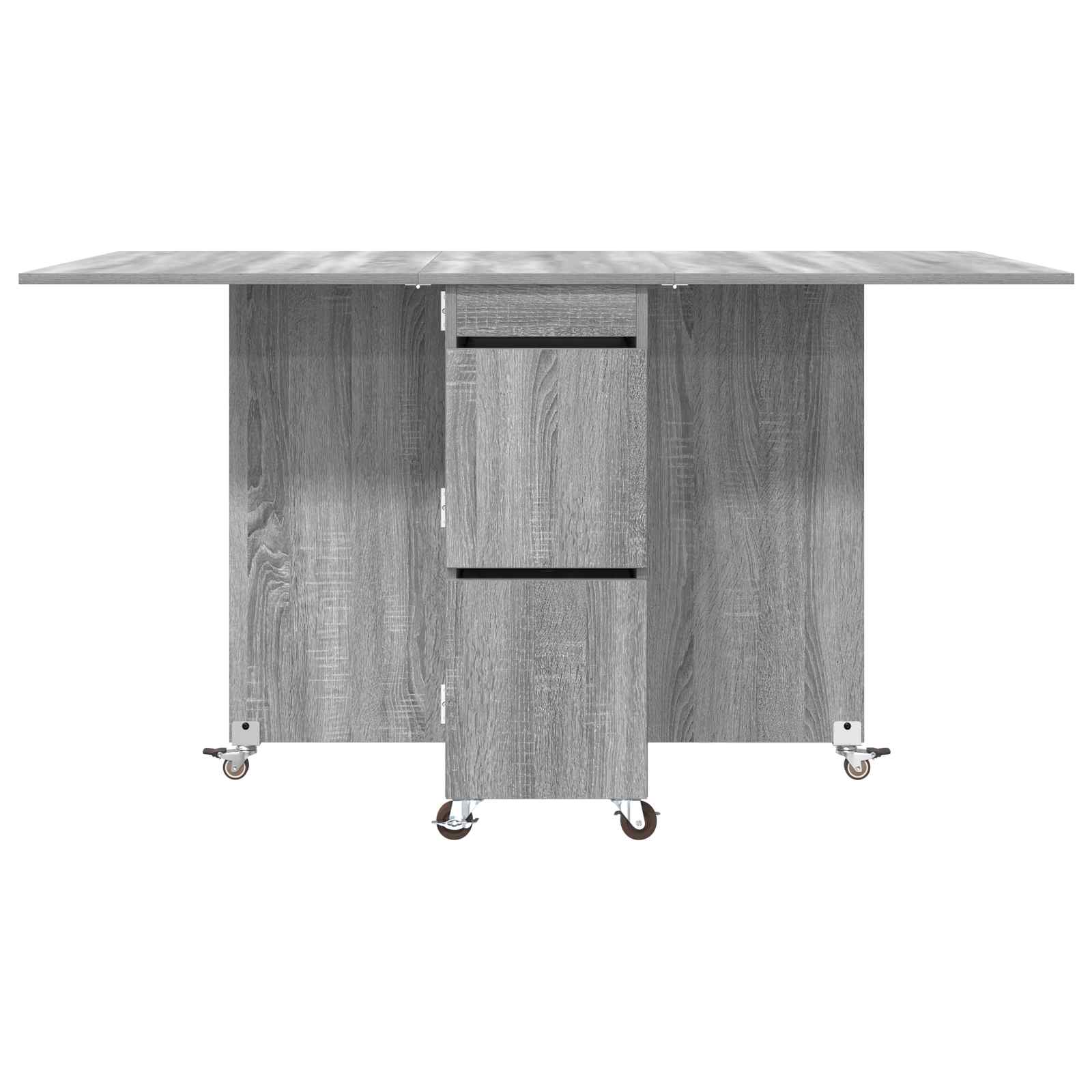 Esstisch 2 pcs 140 x 80 x 77 cm Holzwerkstoff Weiß Rechtwinklig