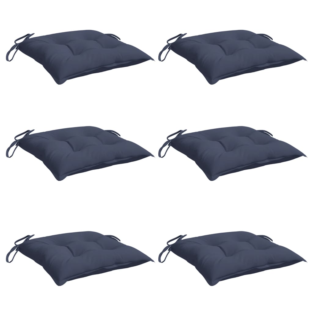 Stuhlkissen 4 Stk. Hellblau 40x40x7 cm Oxford-Gewebe