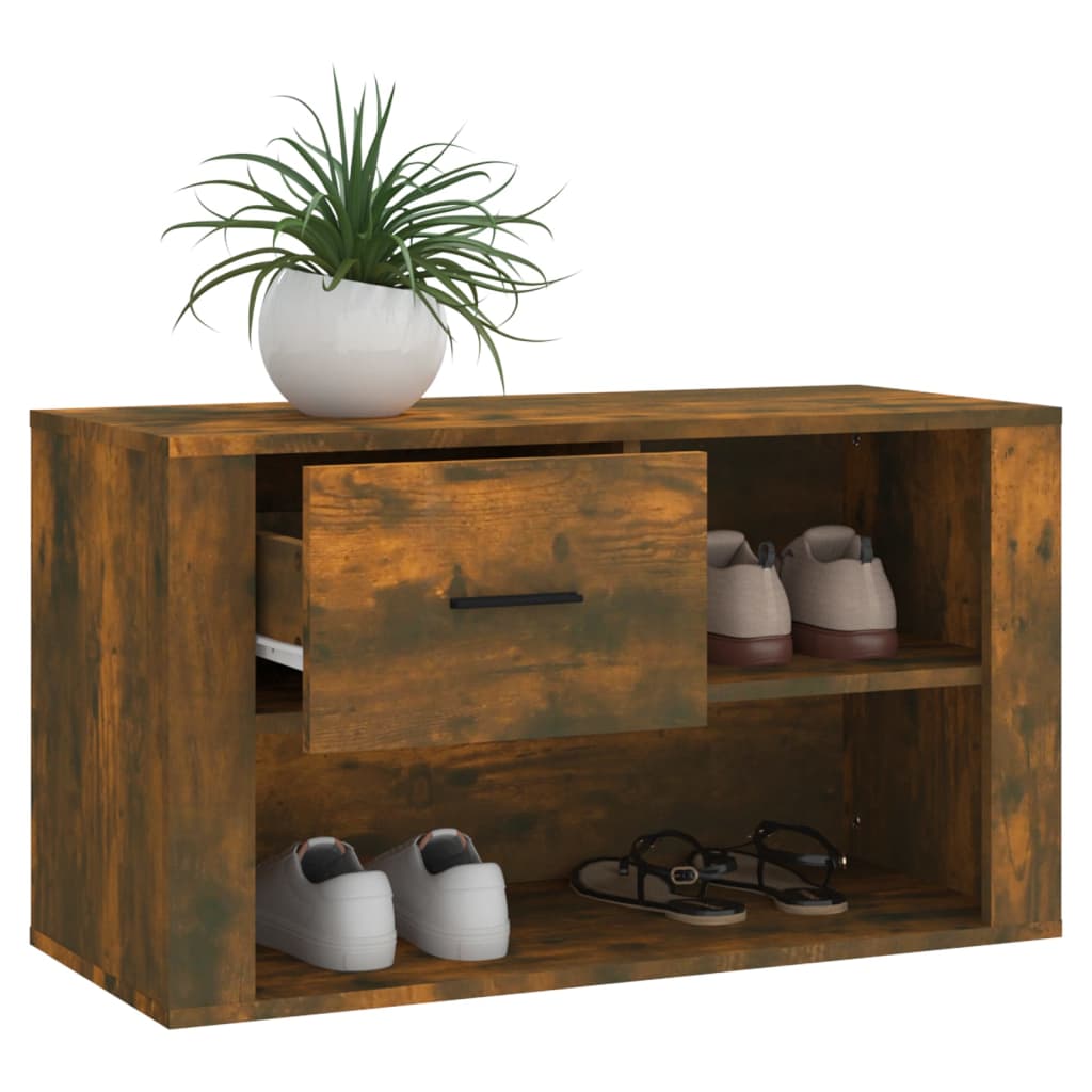 Schuhschrank Weiß 80x35x45 cm Holzwerkstoff