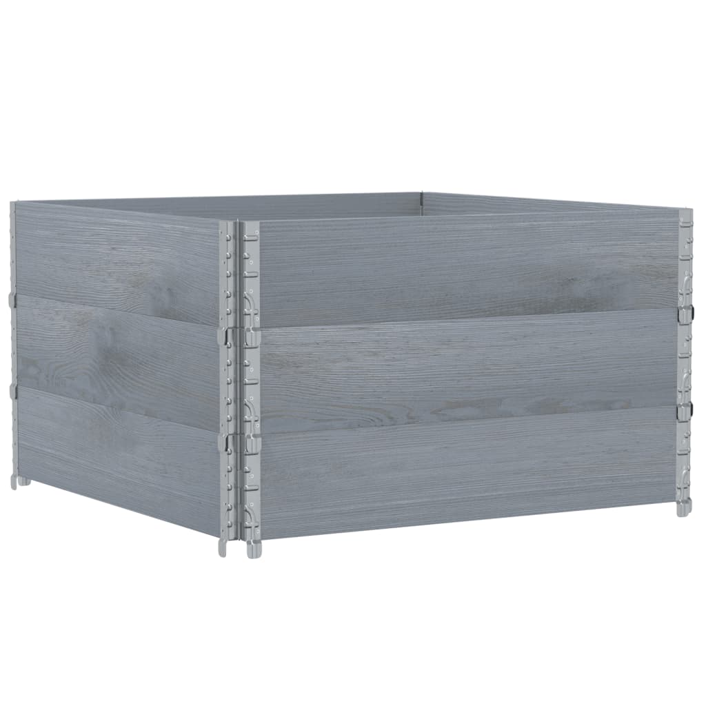 Pflanzkasten Grau 150x100 cm Massivholz Kiefer