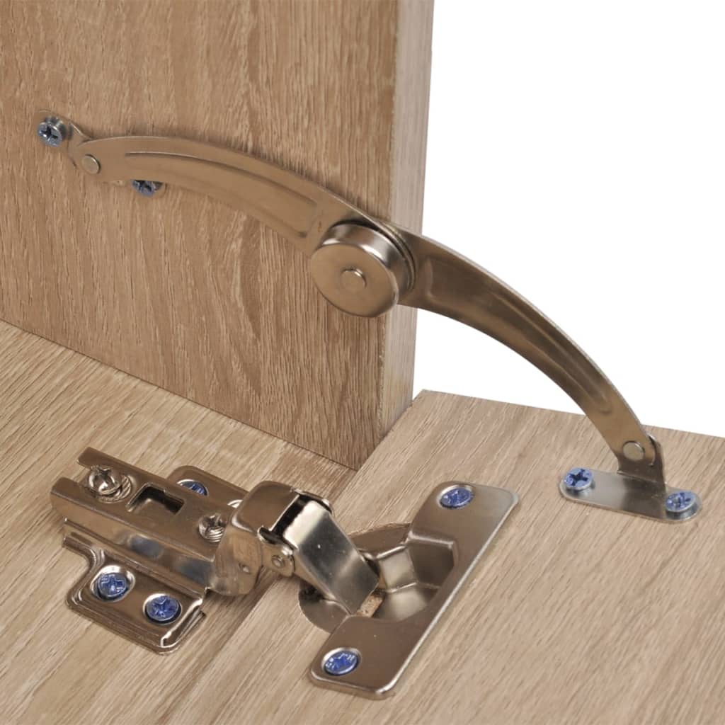 3-tlg. Badmöbel-Set mit Waschbecken Schwarz