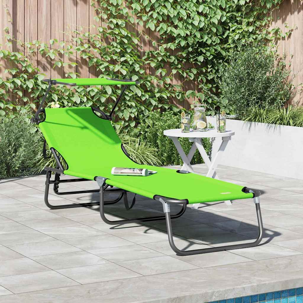 Klappbare Sonnenliege Blau 190 x 57 x 81 cm Oxford