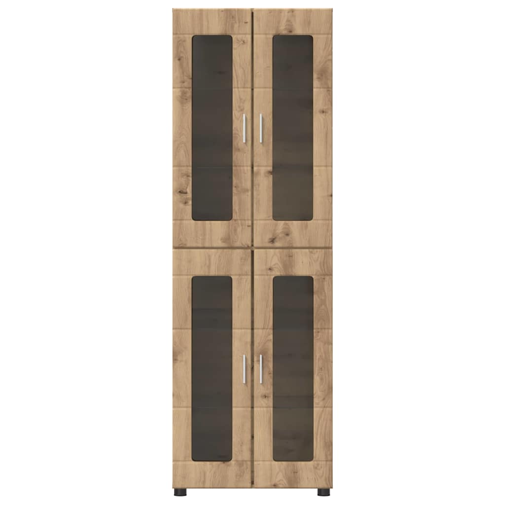 Highboard mit Regal FLORIN Weiß 60 x 35 x 182 cm Holzwerkstoff