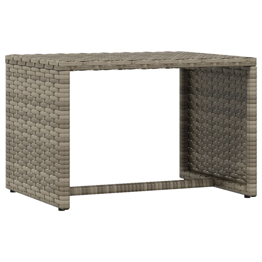 Sonnenliege 1 Stk. mit Tisch Schwarz Poly Rattan