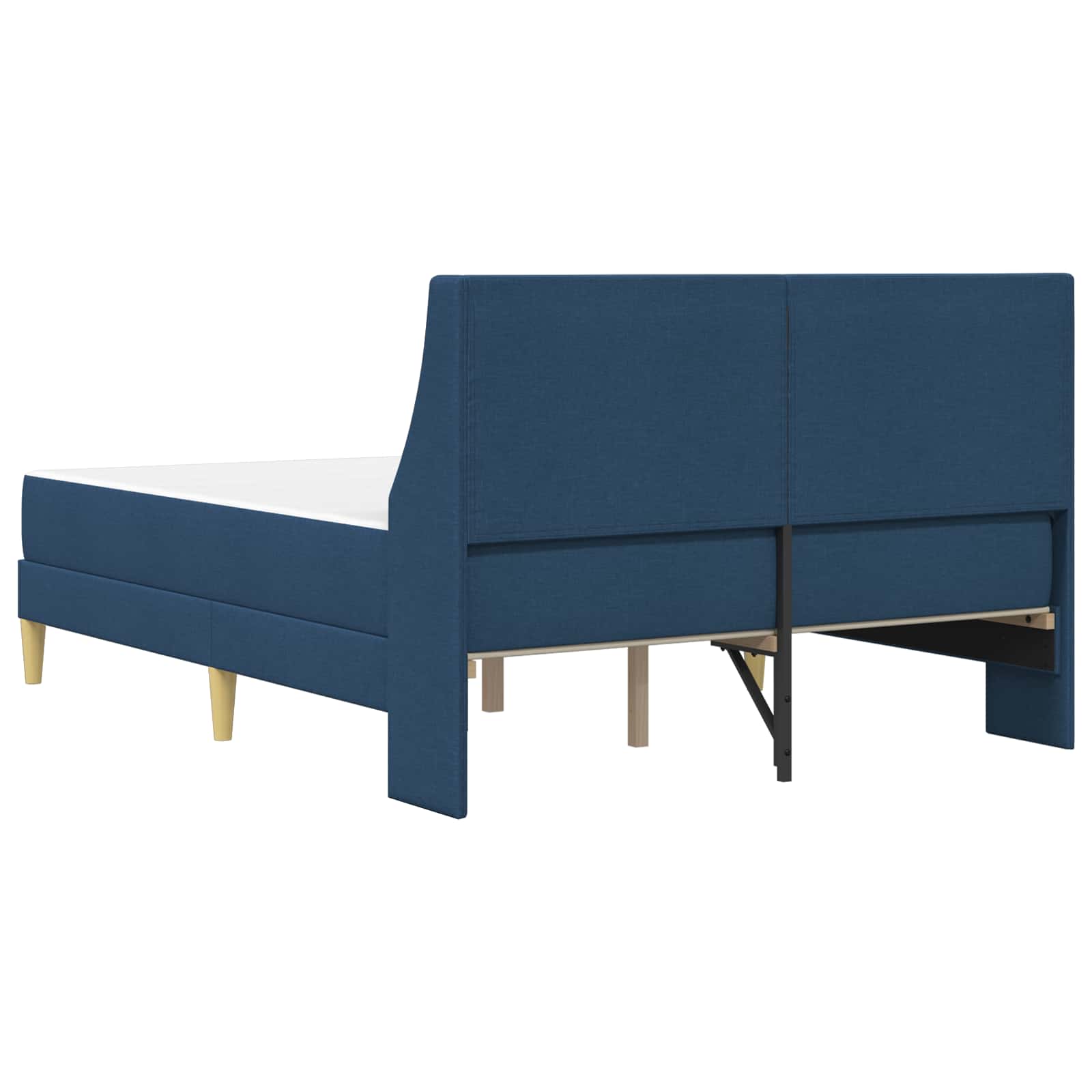 Bettgestell mit Matratze Hellgrau 80x 200 cm Polyester