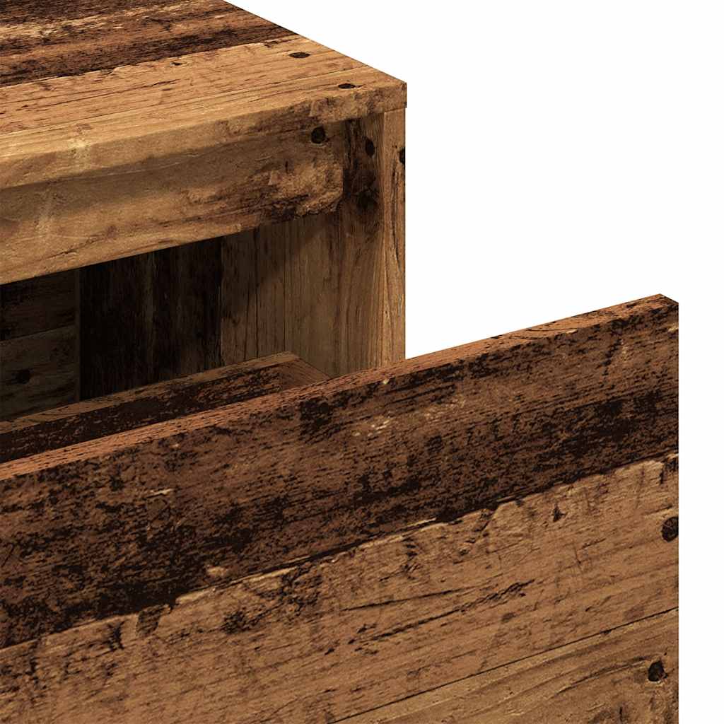 Flurbank 80x40x45 cm Weiß Holzwerkstoff