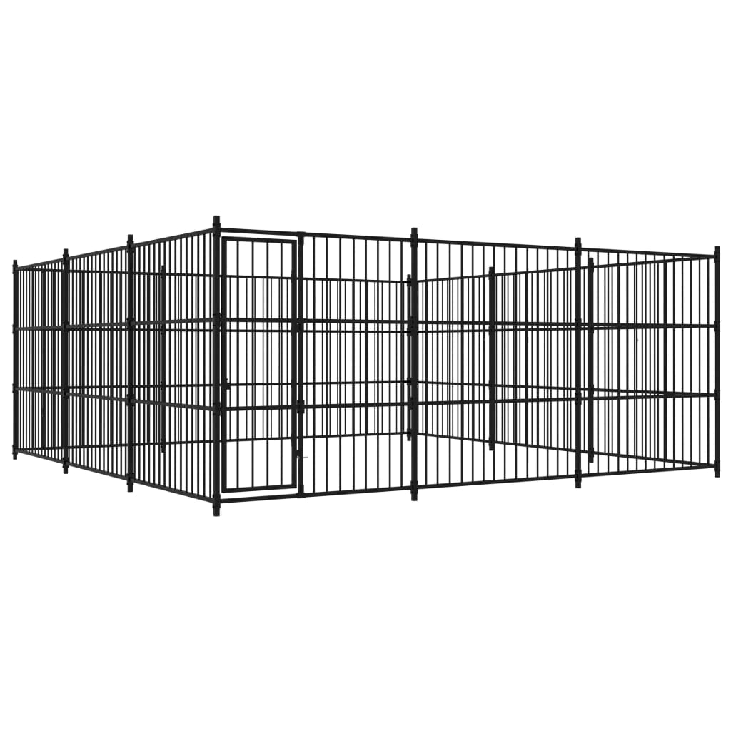 Outdoor-Hundezwinger mit Überdachung 300x300x210 cm