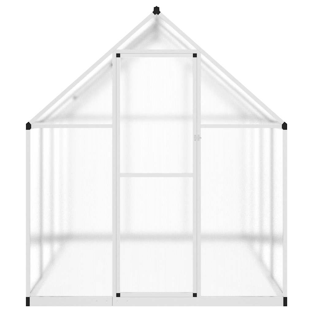 Gewächshaus mit Fundamentrahmen Silbern 169x114x202 cm Alu