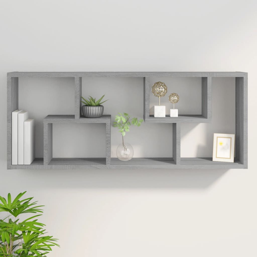 Wandregal Weiß 36x16x90 cm Holzwerkstoff