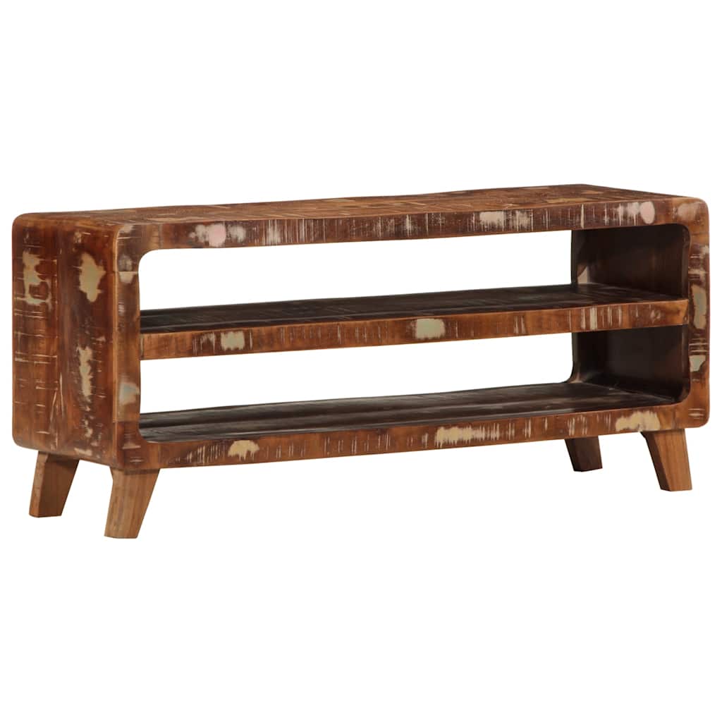 TV-Schrank 105x46x32 cm Raues Massivholz Mango