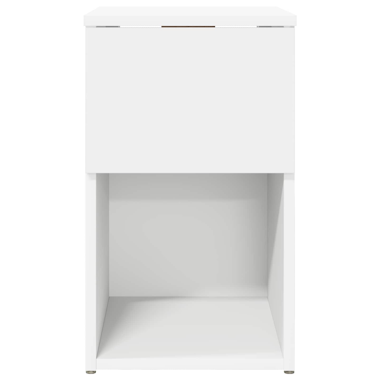 Bettschrank Weiß 29 x 31,5 x 49 cm Holzwerkstoff