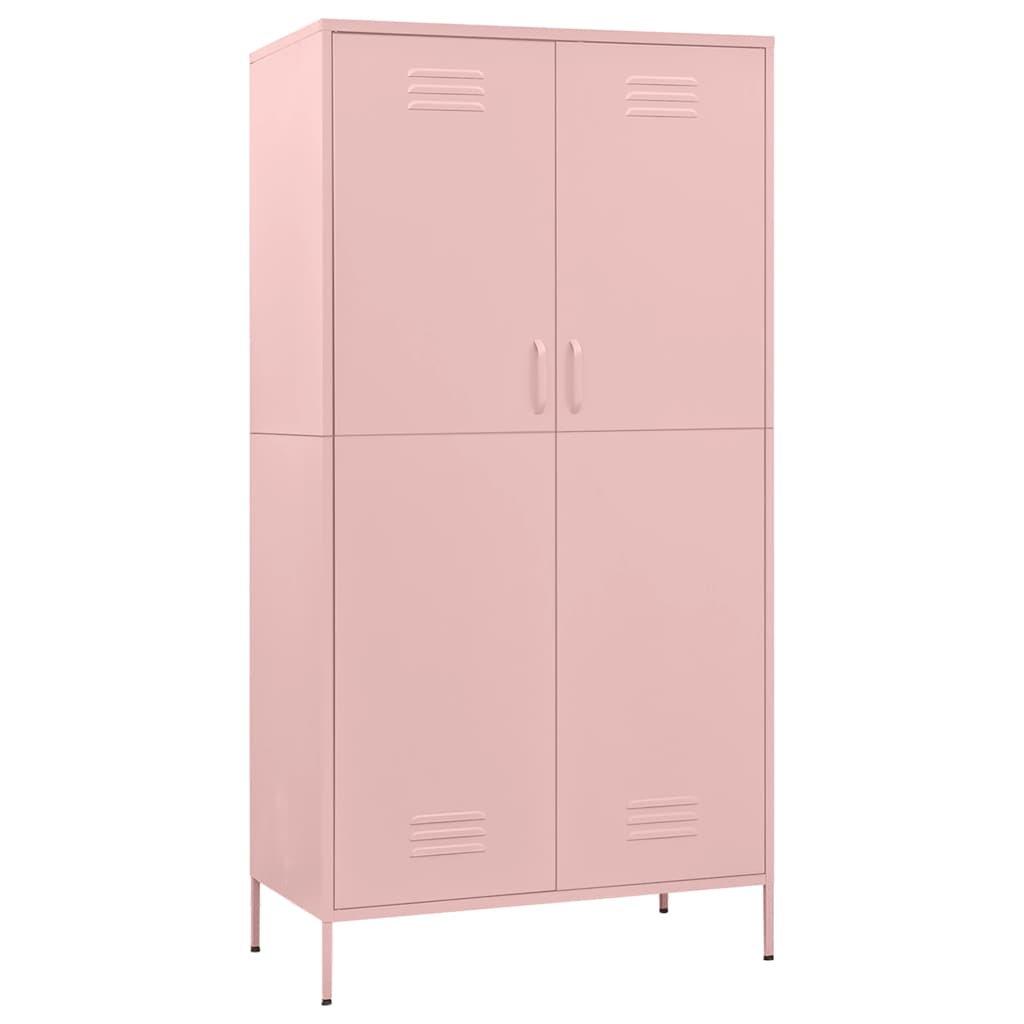 Kleiderschrank Olivgrün 90x50x180 cm Stahl