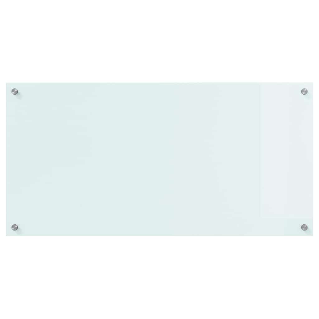 Küchenrückwand 2 pcs Weiß 70 x 40 cm Gehärtetes Glas