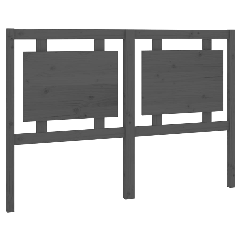 Kopfteil Grau 80,5x4x100 cm Massivholz Kiefer
