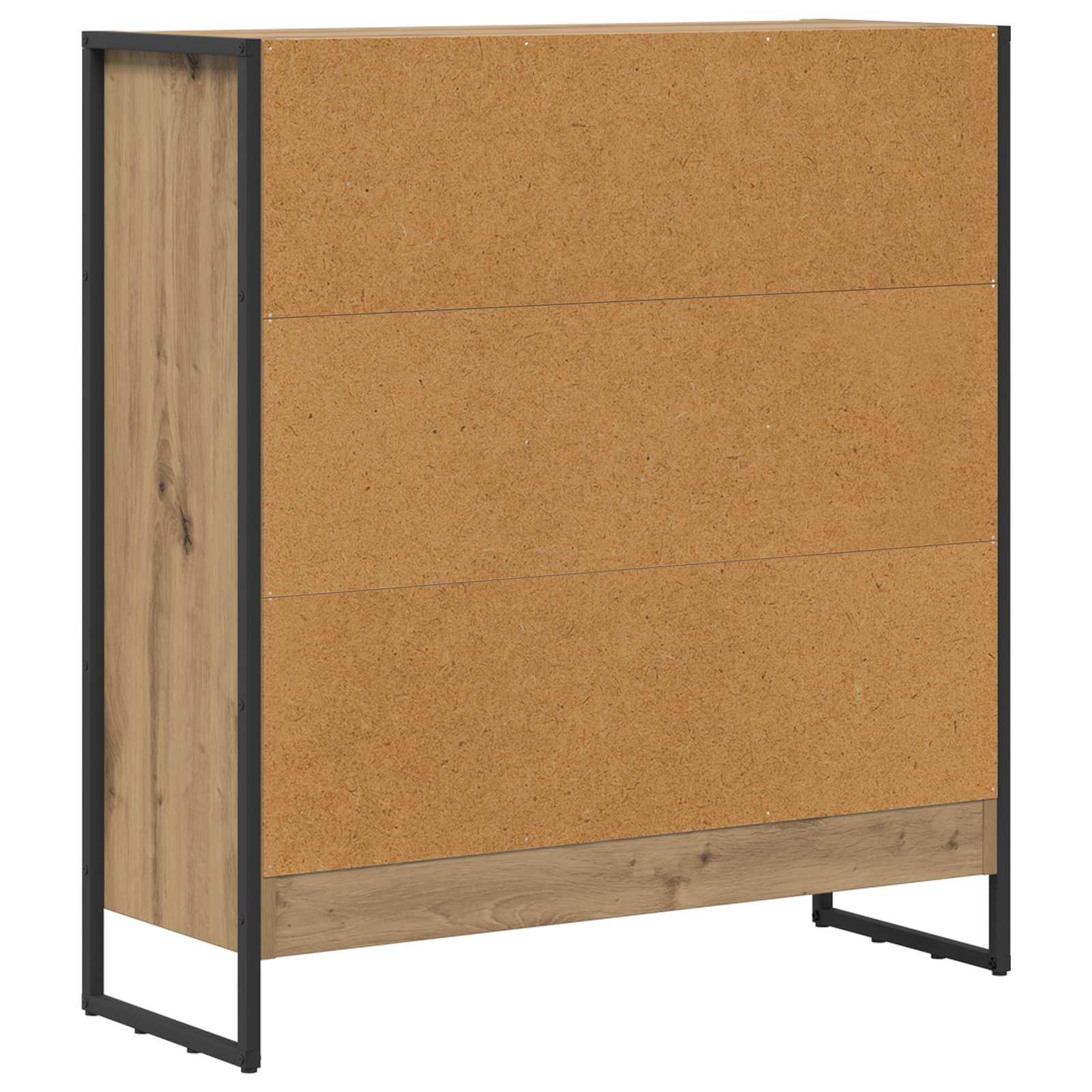 Bücherregal 2 pcs Schwarz Eichen-Optik 60 x 30 x 189,5 cm