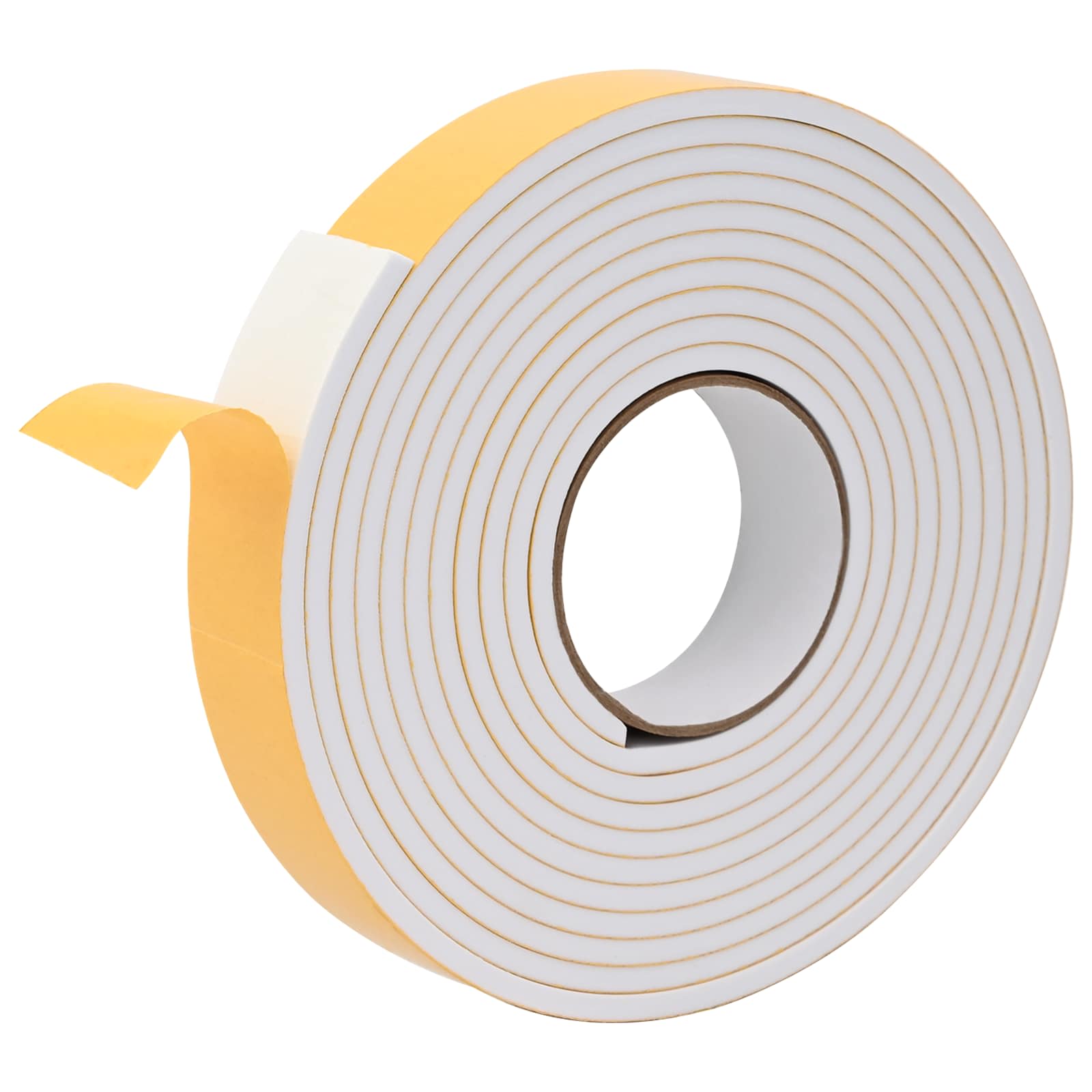 Selbstklebendes Schaumstoffband Schwarz 10mm x 10m CR-Schaum