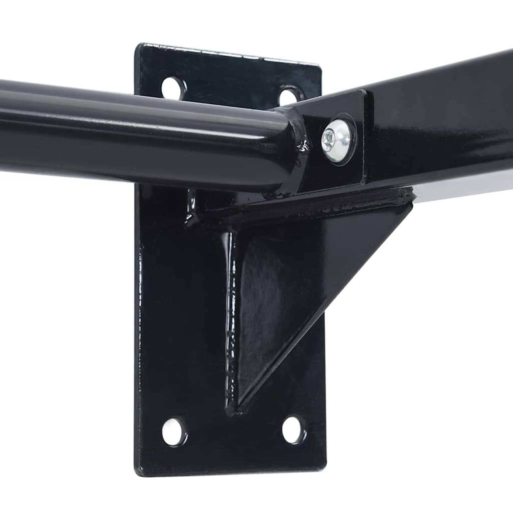 Dip Station Schwarz und Rot 72,5 x 70 x 31 cm