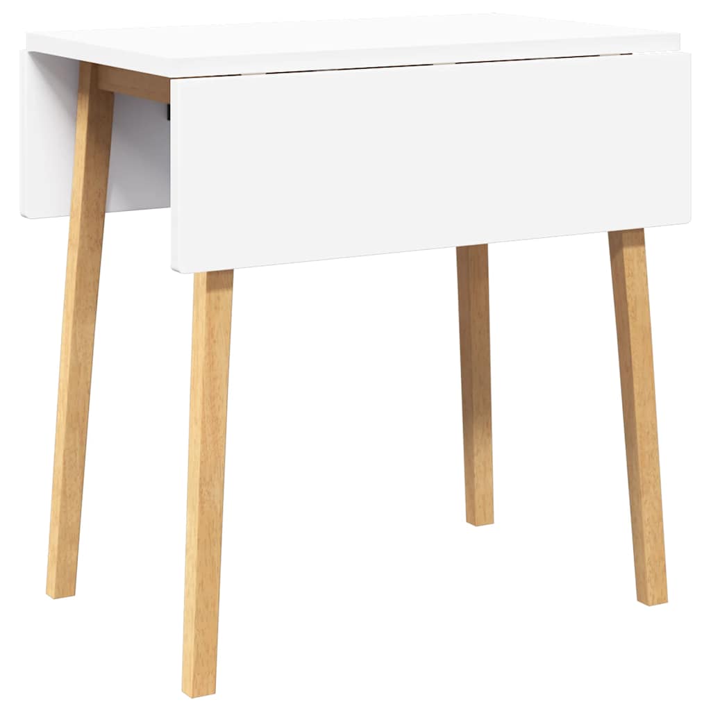 Esstisch Weiß Massivholz Gummibaumholz
