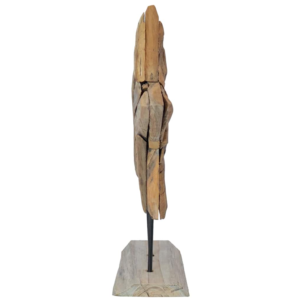 Weihnachtsstern Braun 31 x 15 x 46 cm Massivholz Teak