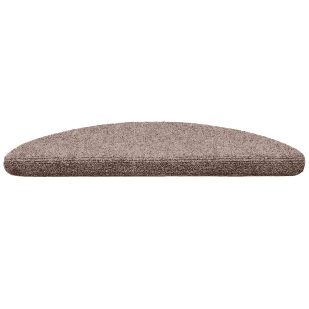 Stufenmatten Selbstklebend 15 Stk. 56x17x3 cm Hellbraun Halbrund