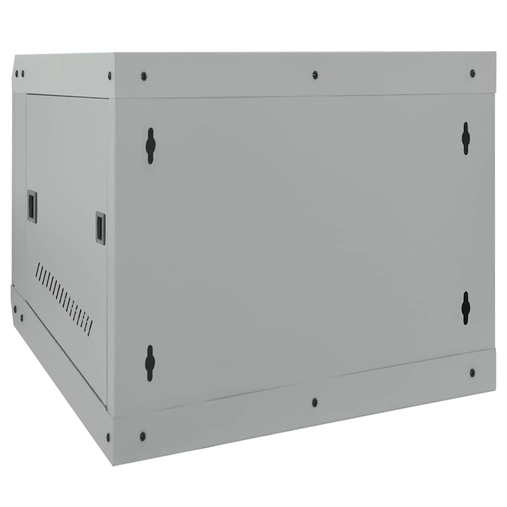 Netzwerkschrank mit Speicher Grau 60 x 45 x 28 cm Stahl