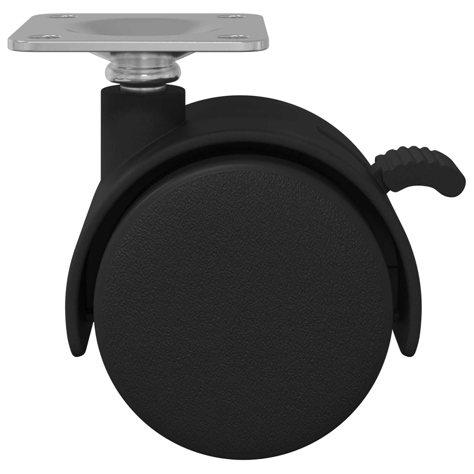 Rolle 2 pcs Schwarz 39,5 x 39,5 x 37,8 mm