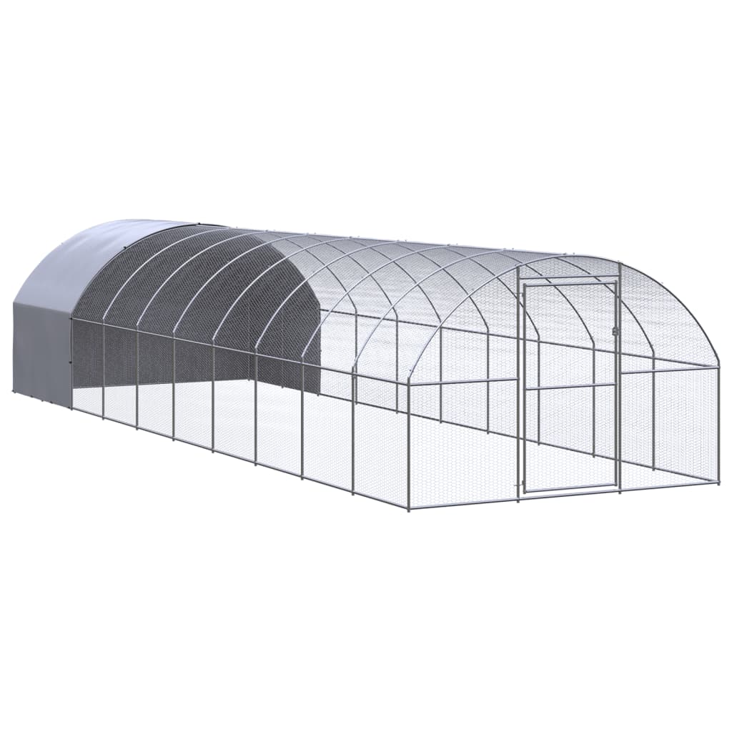 Outdoor-Hühnerstall 3x2x2 m Verzinkter Stahl