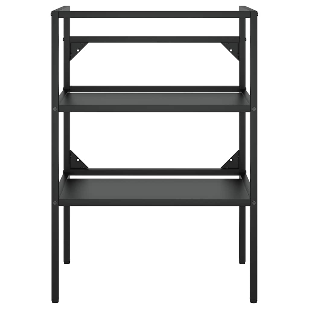 Badezimmer Waschtischgestell Weiß 40x38x83 cm Eisen