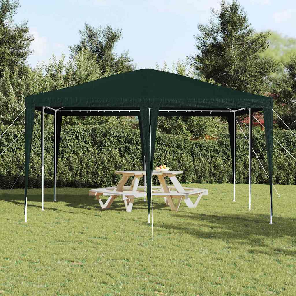 Party-Zelt Weiß 400 x 400 x 266 cm Polyethylen und Stahl