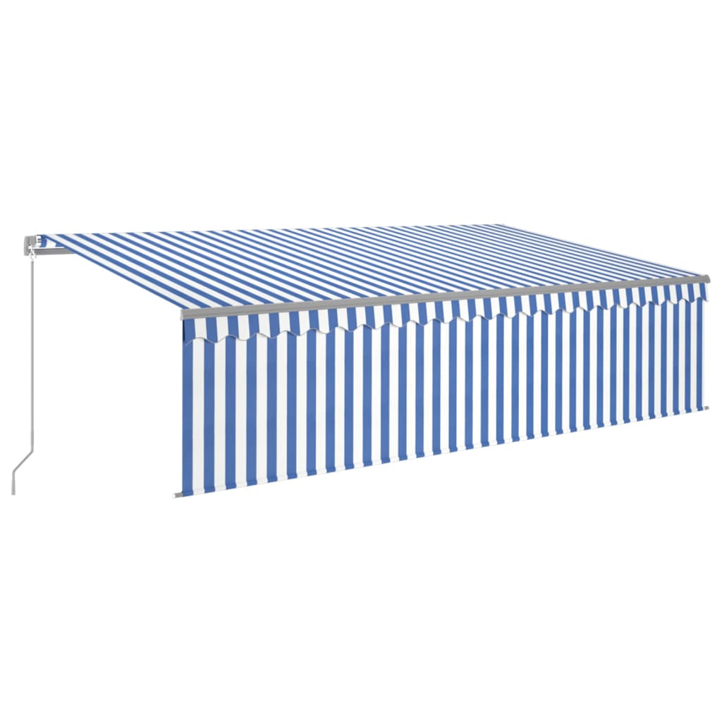 Markise Manuell Einziehbar mit Rollo 3x2,5 m Creme